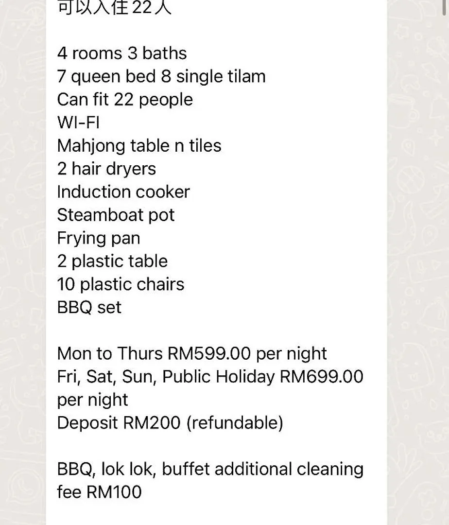 Tatil Evi Desa Tebrau 1 Near Ikea Toppen Peikin Long Sing Helixuan Restaurant Johor Bahru Malezya